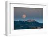 Full Harvest Moon over Pienza-null-Framed Photographic Print