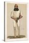 Full Length Illustration of W G Grace-Spy (Leslie M. Ward)-Stretched Canvas