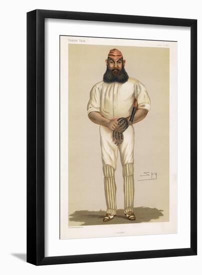 Full Length Illustration of W G Grace-Spy (Leslie M. Ward)-Framed Photographic Print