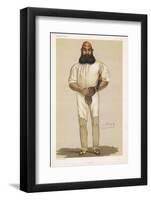 Full Length Illustration of W G Grace-Spy (Leslie M. Ward)-Framed Photographic Print