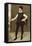 Full Length Portrait of a Gentleman in a Black Doublet-Francois Clouet-Framed Stretched Canvas