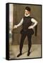 Full Length Portrait of a Gentleman in a Black Doublet-Francois Clouet-Framed Stretched Canvas