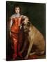 Full Length Portrait of Charles II as a Boy with a Mastiff-Sir Anthony Van Dyck-Stretched Canvas