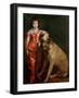 Full Length Portrait of Charles II as a Boy with a Mastiff-Sir Anthony Van Dyck-Framed Giclee Print