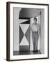 Full Length Portrait of Designer Charles Eames at Home-Peter Stackpole-Framed Premium Photographic Print