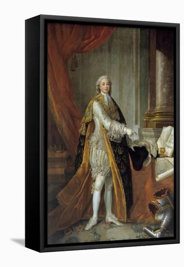 Full-Length Portrait of Louis Stanislas Xavier De France by Francois Hubert Drouais-null-Framed Stretched Canvas