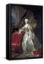 Full-Length Portrait of Maria Teresa Rafaela of Spain by Louis Michel Van Loo-null-Framed Stretched Canvas