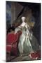 Full-Length Portrait of Maria Teresa Rafaela of Spain by Louis Michel Van Loo-null-Mounted Giclee Print