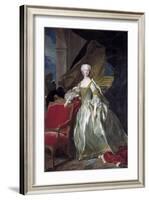 Full-Length Portrait of Maria Teresa Rafaela of Spain by Louis Michel Van Loo-null-Framed Giclee Print