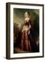Full Length Portrait of Marie Caroline Auguste De Bourbon Salerne (1822-1869), 19Th Century (Oil On-Franz Xaver Winterhalter-Framed Giclee Print