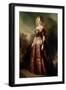 Full Length Portrait of Marie Caroline Auguste De Bourbon Salerne (1822-1869), 19Th Century (Oil On-Franz Xaver Winterhalter-Framed Giclee Print