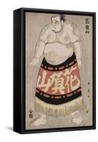 Full-Length Portrait of the Wrestler Kachozan-Katsukawa Shun'ei-Framed Stretched Canvas