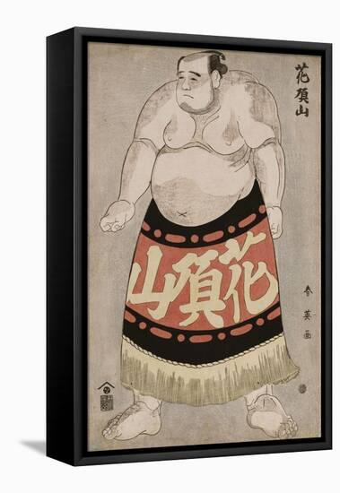 Full-Length Portrait of the Wrestler Kachozan-Katsukawa Shun'ei-Framed Stretched Canvas