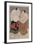 Full-Length Portraits of the Wrestlers Onogawa Kisaburo-Katsukawa Shunko-Framed Giclee Print