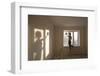 Full Length Rear View of Young Woman Cleaning Window in New Apartment-Nosnibor137-Framed Photographic Print