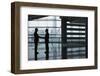 Full Length Side View of Businessmen Shaking Hands in Airport Terminal-Nosnibor137-Framed Photographic Print