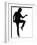 Full Length Silhouette Of A Young Man Dancer Dancing Funky Hip Hop R And B-OSTILL-Framed Art Print