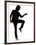 Full Length Silhouette Of A Young Man Dancer Dancing Funky Hip Hop R And B-OSTILL-Framed Art Print