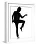 Full Length Silhouette Of A Young Man Dancer Dancing Funky Hip Hop R And B-OSTILL-Framed Art Print