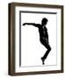 Full Length Silhouette Of A Young Man Dancer Dancing Funky Hip Hop R And B-OSTILL-Framed Art Print