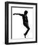 Full Length Silhouette Of A Young Man Dancer Dancing Funky Hip Hop R And B-OSTILL-Framed Art Print