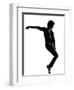 Full Length Silhouette Of A Young Man Dancer Dancing Funky Hip Hop R And B-OSTILL-Framed Art Print