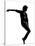 Full Length Silhouette Of A Young Man Dancer Dancing Funky Hip Hop R And B-OSTILL-Stretched Canvas