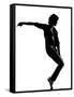 Full Length Silhouette Of A Young Man Dancer Dancing Funky Hip Hop R And B-OSTILL-Framed Stretched Canvas