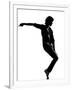 Full Length Silhouette Of A Young Man Dancer Dancing Funky Hip Hop R And B-OSTILL-Framed Art Print