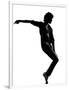 Full Length Silhouette Of A Young Man Dancer Dancing Funky Hip Hop R And B-OSTILL-Framed Art Print