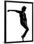 Full Length Silhouette Of A Young Man Dancer Dancing Funky Hip Hop R And B-OSTILL-Framed Art Print