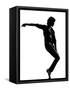 Full Length Silhouette Of A Young Man Dancer Dancing Funky Hip Hop R And B-OSTILL-Framed Stretched Canvas