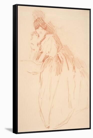 Full Length Woman with Obscured Hands-John White Alexander-Framed Stretched Canvas