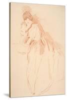 Full Length Woman with Obscured Hands-John White Alexander-Stretched Canvas