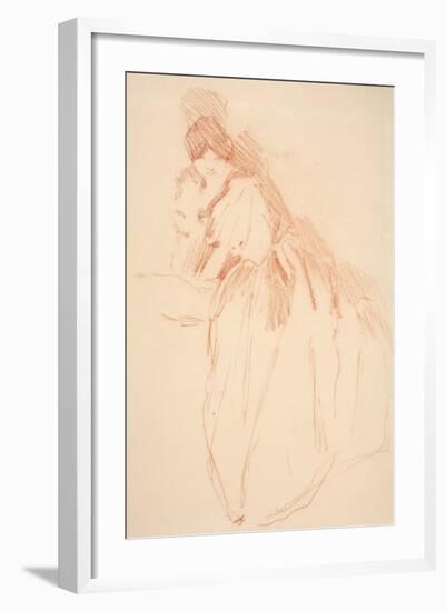 Full Length Woman with Obscured Hands-John White Alexander-Framed Giclee Print