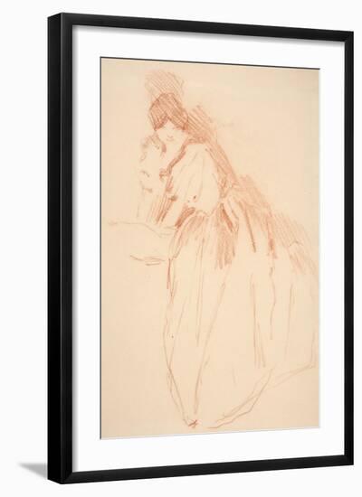 Full Length Woman with Obscured Hands-John White Alexander-Framed Giclee Print