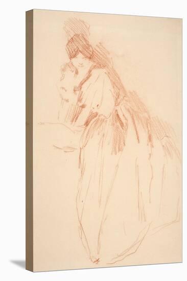 Full Length Woman with Obscured Hands-John White Alexander-Stretched Canvas