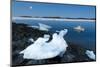 Full Moon and Iceberg, Repulse Bay, Nunavut Territory, Canada-Paul Souders-Mounted Photographic Print