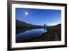 Full Moon and Matterhorn Illuminated for the 150th Anniversary of the First Ascent, Swiss Alps-Roberto Moiola-Framed Photographic Print