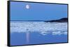 Full Moon and Melting Sea Ice, Repulse Bay, Nunavut Territory, Canada-Paul Souders-Framed Stretched Canvas