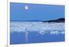 Full Moon and Melting Sea Ice, Repulse Bay, Nunavut Territory, Canada-Paul Souders-Framed Photographic Print