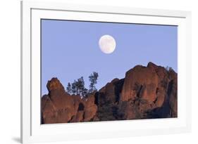 Full Moon, High Peaks, Pinnacles National Monument, California, USA-Gerry Reynolds-Framed Photographic Print