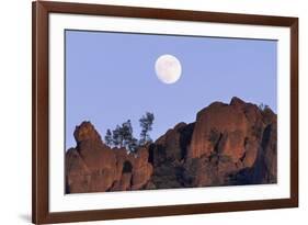 Full Moon, High Peaks, Pinnacles National Monument, California, USA-Gerry Reynolds-Framed Photographic Print