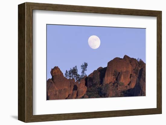 Full Moon, High Peaks, Pinnacles National Monument, California, USA-Gerry Reynolds-Framed Photographic Print