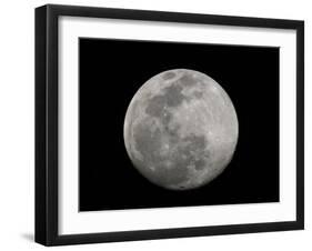 Full Moon in Black and White-Arthur Morris-Framed Premium Photographic Print