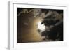 Full Moon in Clouds, Gleichen, Alberta, Canada-null-Framed Photographic Print