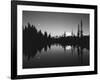 Full Moon in Upper Tipsoo Lake, Mount Rainier National Park, Washington, USA-Adam Jones-Framed Photographic Print