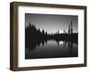 Full Moon in Upper Tipsoo Lake, Mount Rainier National Park, Washington, USA-Adam Jones-Framed Photographic Print