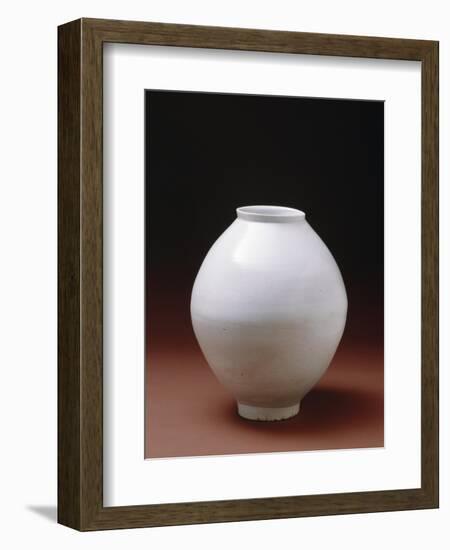 Full Moon' Jar, Early 17th Century (Porcelain with Glaze)-Korean-Framed Giclee Print