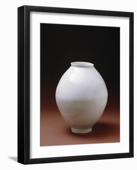 Full Moon' Jar, Early 17th Century (Porcelain with Glaze)-Korean-Framed Giclee Print